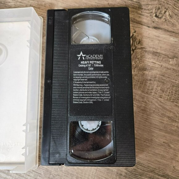 Vintage "Heavy Petting" VHS Tape 1992 Academy Skouras Pictures - Picture 2 of 9
